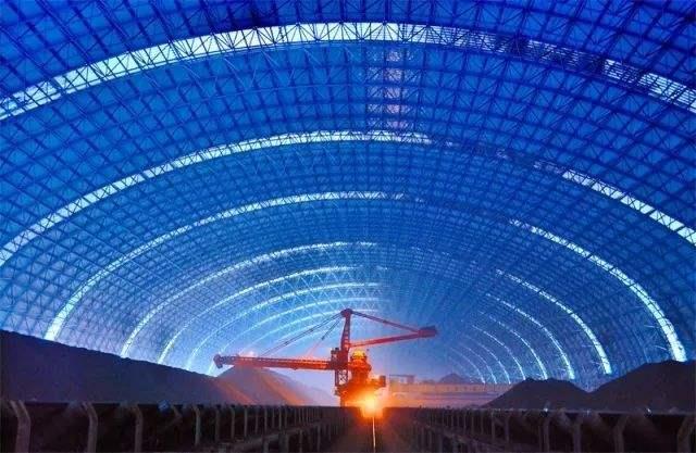 霸州亿优钢构工程师为您解析原料场封闭技术的特点和类型